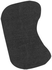 Set 5 imbottiture nere per protezioni, forma anatomica per comfort.