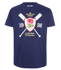 T-shirt Rugby Vintage "Flying Prince" Blu