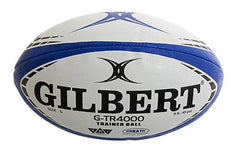 Pallone da rugby Gilbert G-TR4000 bianco e blu, misura 5.