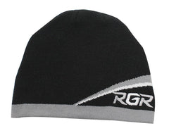 Berretto invernale RGR nero e grigio con logo RGR bianco