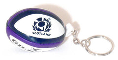 Palloncino portachiavi ufficiale Scozia rugby, blu e bianco.