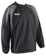 Top allenamento Elite RGR nero-grigio con logo RGR visibile
