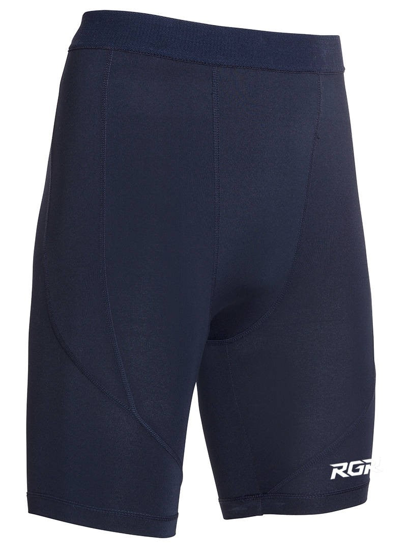 Scaldamuscolo da rugby RGR Performance blu, aderente e traspirante.