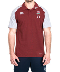 Polo Inghilterra Rugby Vapodri Cotone Piquet 2019-20 bordo
