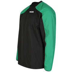 Top allenamento RGR in contrasto nero e verde per ragazzo.