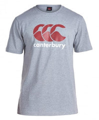 Maglietta Canterbury uomo grigia con logo CCC rosso