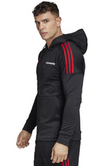 Felpa Crusaders Super Rugby Adidas con Cappuccio e Mezza Zip