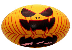 Pallone da rugby fantasy Halloween RGR con faccia spaventosa da zucca.
