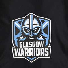 Sacca palestra Glasgow Warriors M21-22 con logo blu e bianco.