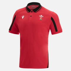 Polo Rugby Galles Staff tech rosso