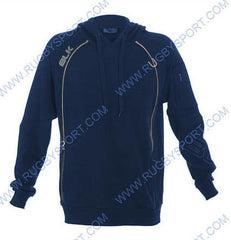 Felpa con cappuccio BLK Tek V blu da uomo, logo sul petto.