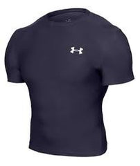 Maglietta Under Armour HeatGear blu da uomo, vestibilità aderente.