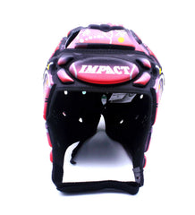 Caschetto da rugby Impact con design Indigenous Rock, protezione avanzata.