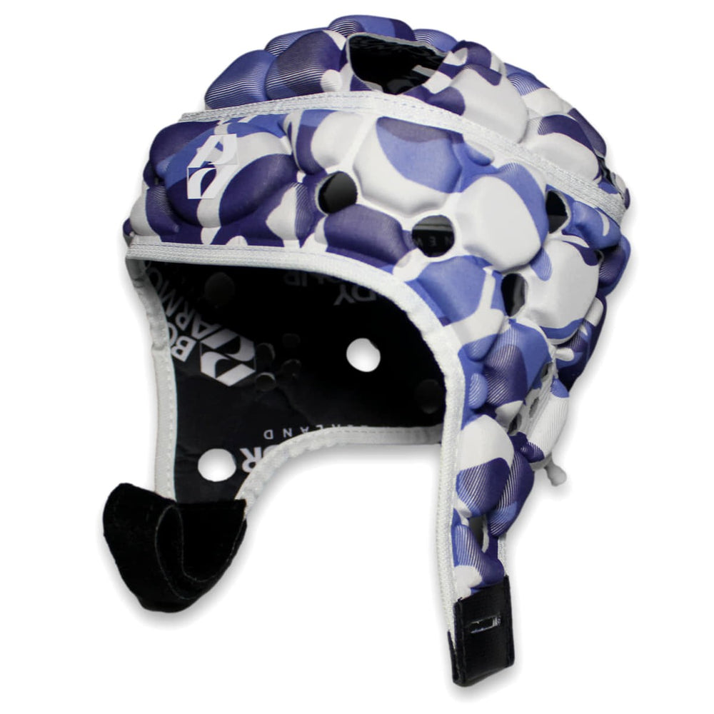 Caschetto Rugby Ventilator Body Armour Camo Blu Ragazzo