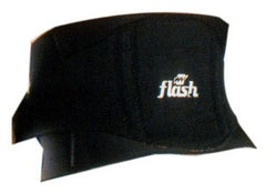 Fascia lombare nera "Flash" con stecche rigide, supporto e stabilità per il rugby.