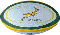 Mini Palloncino Rugby Springboks: Pallone da rugby ufficiale sudafricano, design verde e oro, emblema Springboks