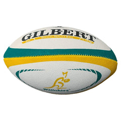 Mini palloncino rugby australia wallabies: Gilbert Official Replica Mini Rugby Ball, Wallabies design