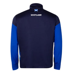 Felpa scozia rugby 2023 polar macron mezza zip