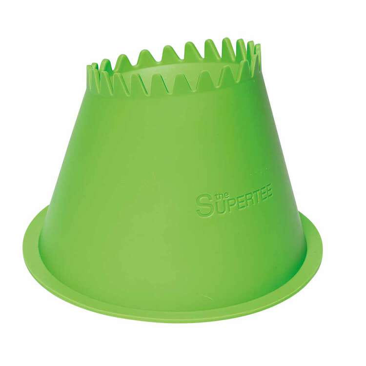 Piazzola da rugby Supertee VOLC verde brillante, per allenamento e partite.