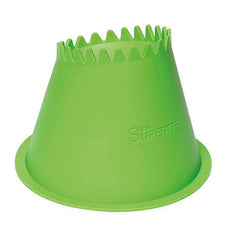 Piazzola da rugby Supertee VOLC verde brillante, per allenamento e partite.
