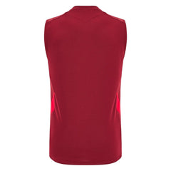 T-shirt Smanicata rugby galles Training 2026 Deep red