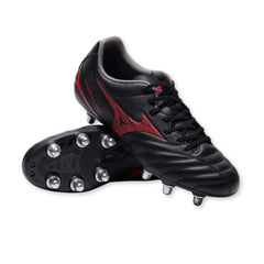 Scarpino da Rugby Mizuno Monarcida Neo III Rugby SI Nero-Rosso