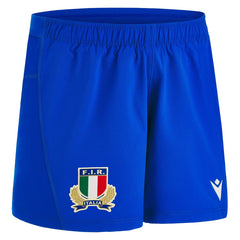 Pantaloncini Rugby Italia Gara 2023 Home Azzurro Macron Ufficiali