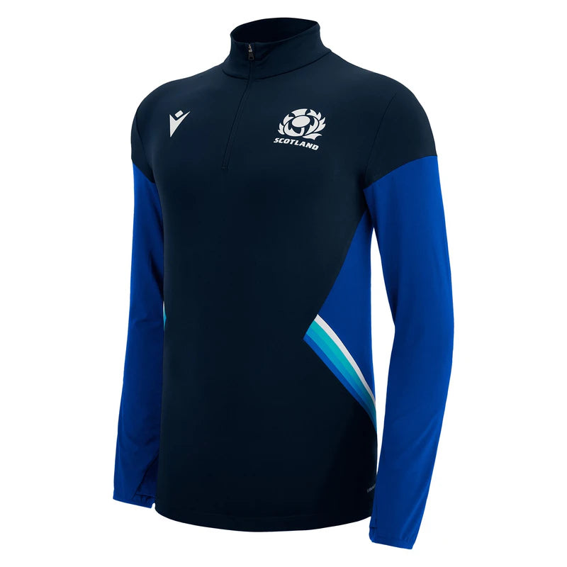 Felpa Rugby Scozia Mezza Zip PolarFleece M24