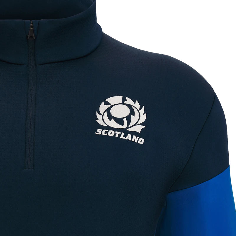 Felpa Rugby Scozia Mezza Zip PolarFleece M24