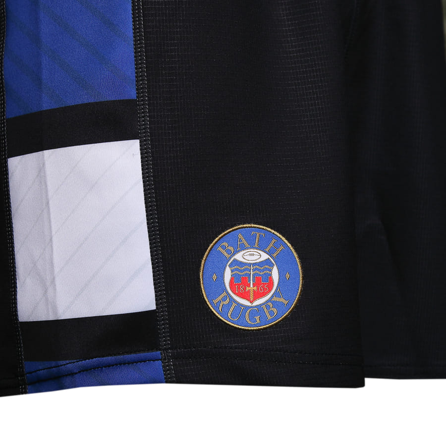 Pantaloncini da rugby Bath Home 2023 con stemma del club e anno 1865.