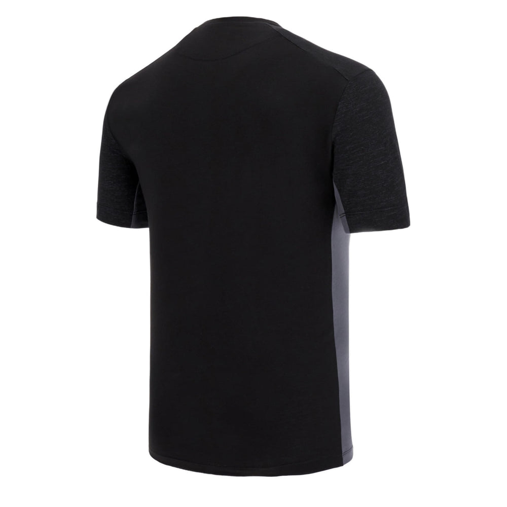 Retro maglia da rugby Newcastle Falcons 2023, cotone, grigio e nero.
