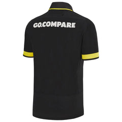 Maglia rugby Galles M24 Away nera con logo Go.Compare