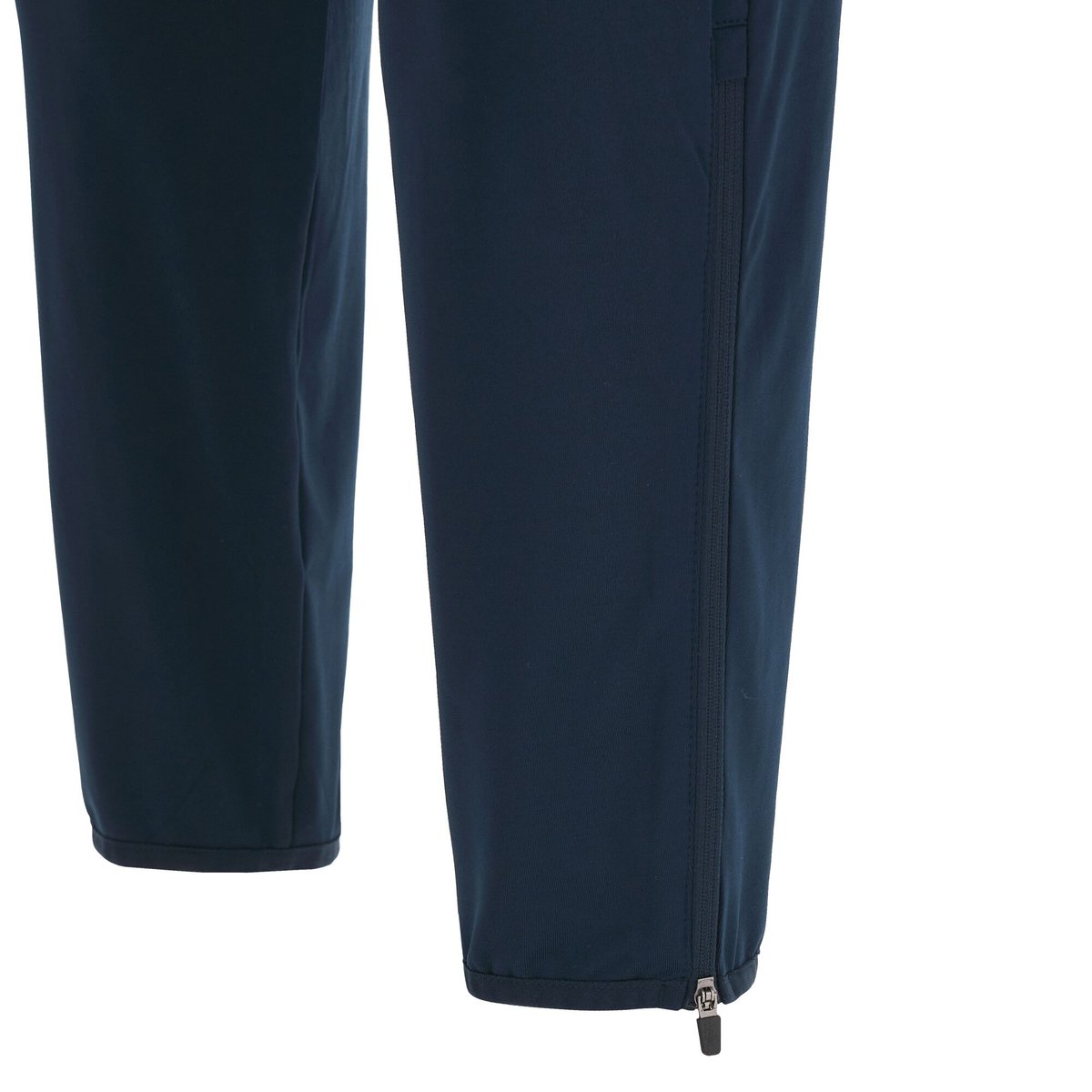 Pantalone Italia Rugby Lungo Travel fitted blu con zip alla caviglia.