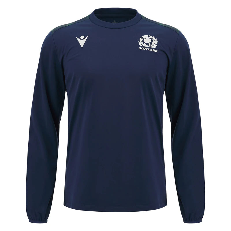 Felpa rugby scozia training M24 girocollo