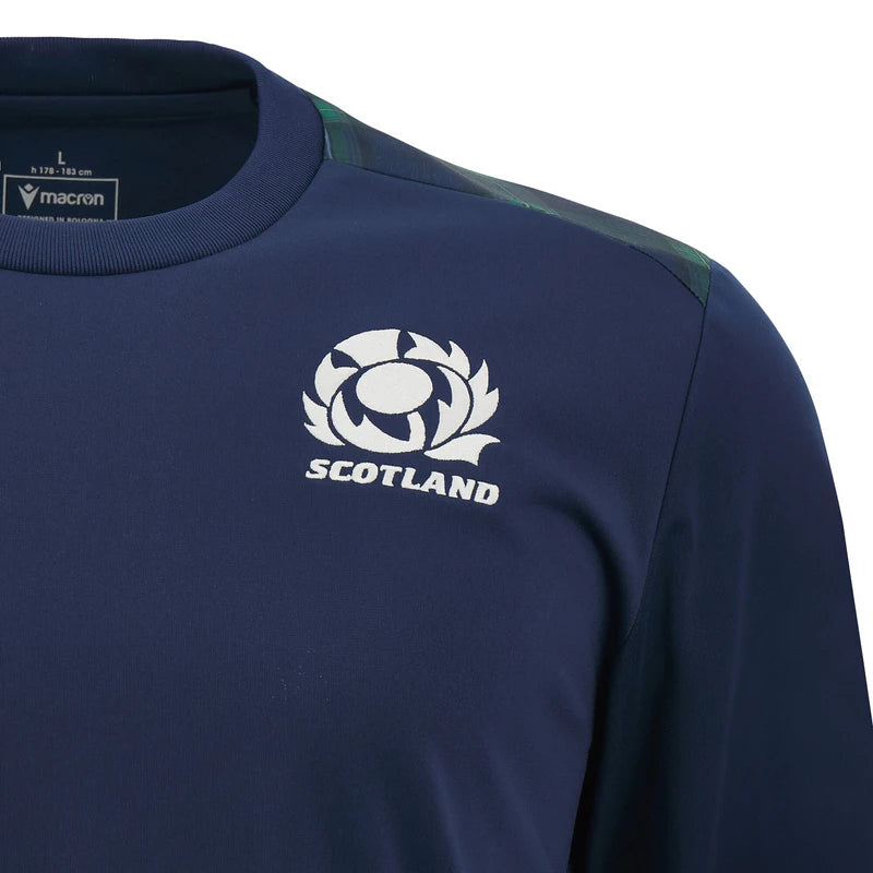 Felpa rugby scozia training M24 girocollo