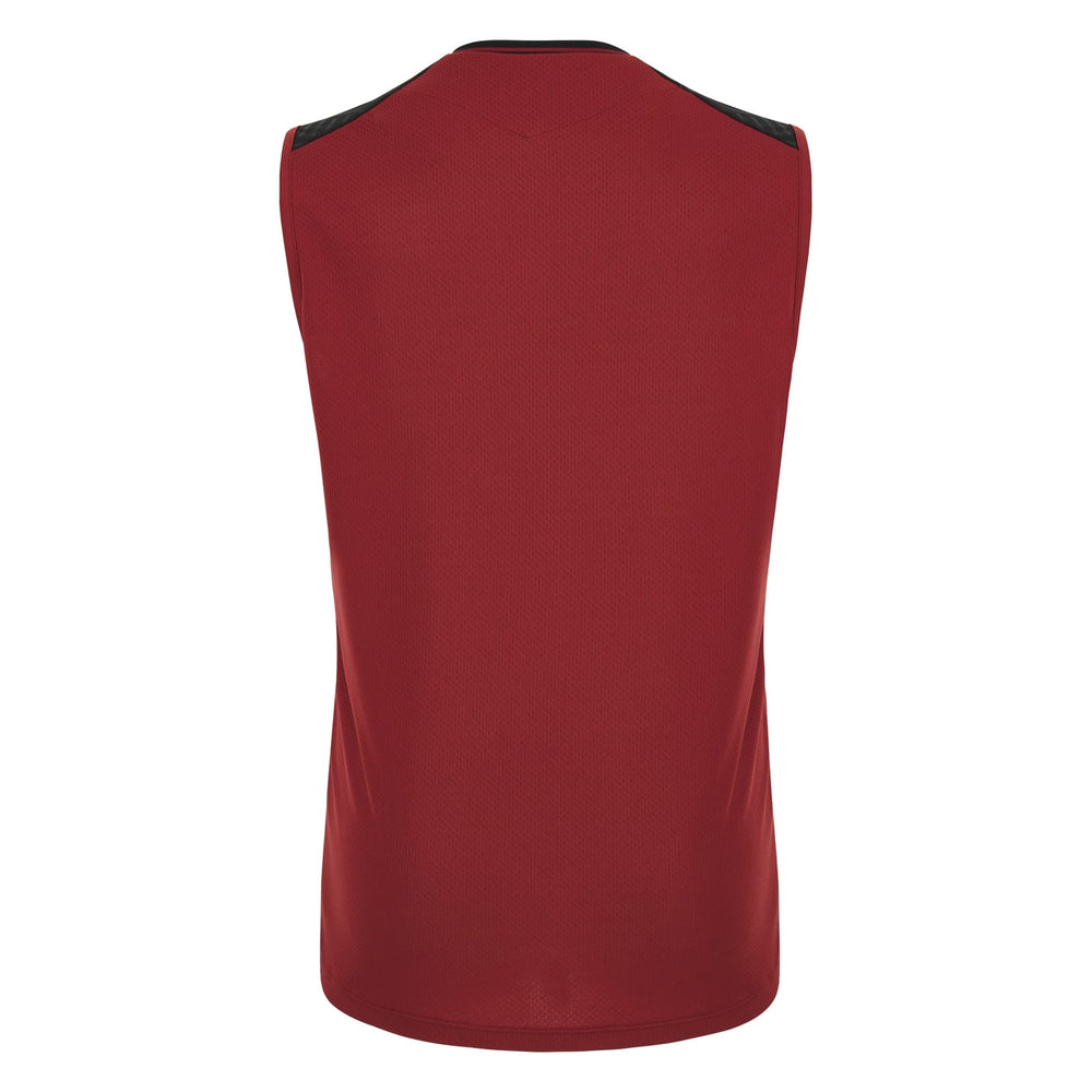 Maglia da allenamento da rugby senza maniche color bordeaux, Galles 2024