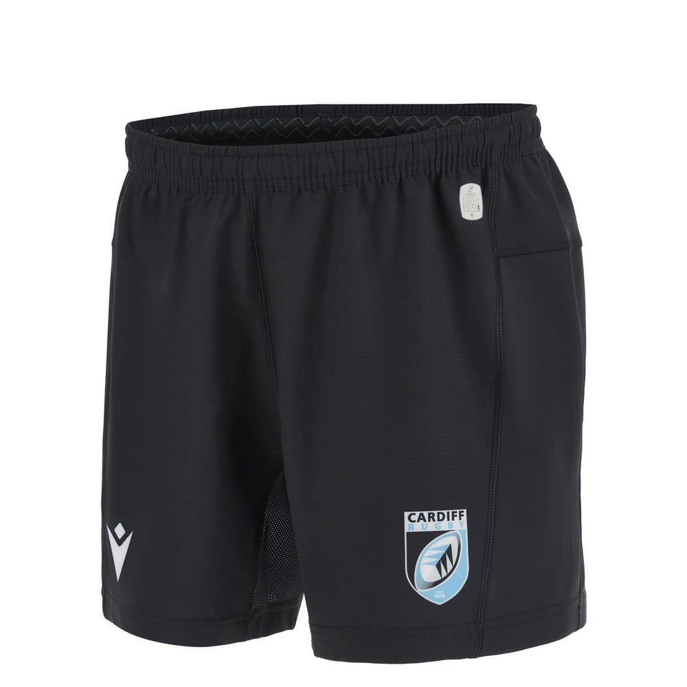 Pantaloncini da rugby Cardiff Blues Home M23-24 neri per ragazzo.