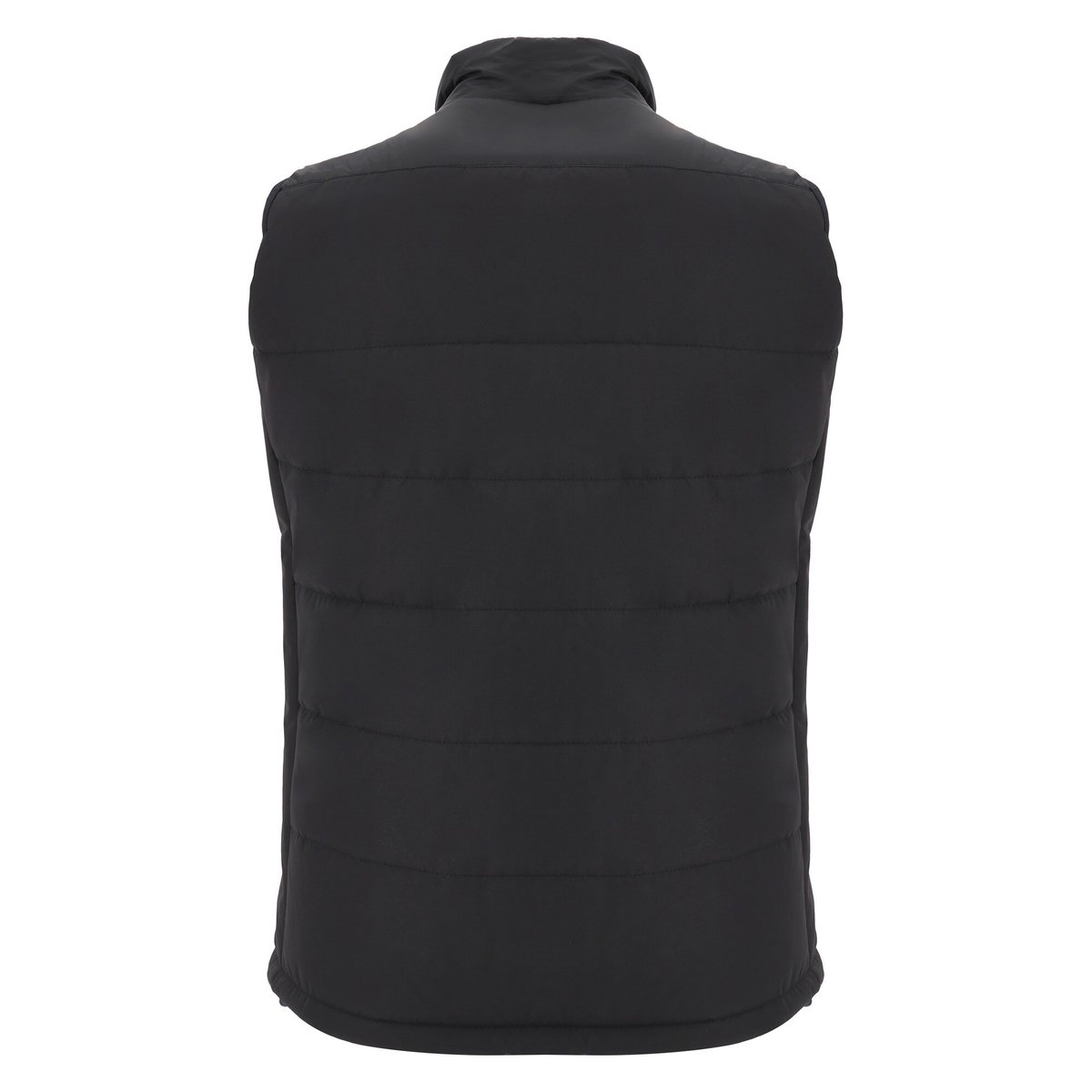 Gilet imbottito nero Glasgow Warriors, retro.