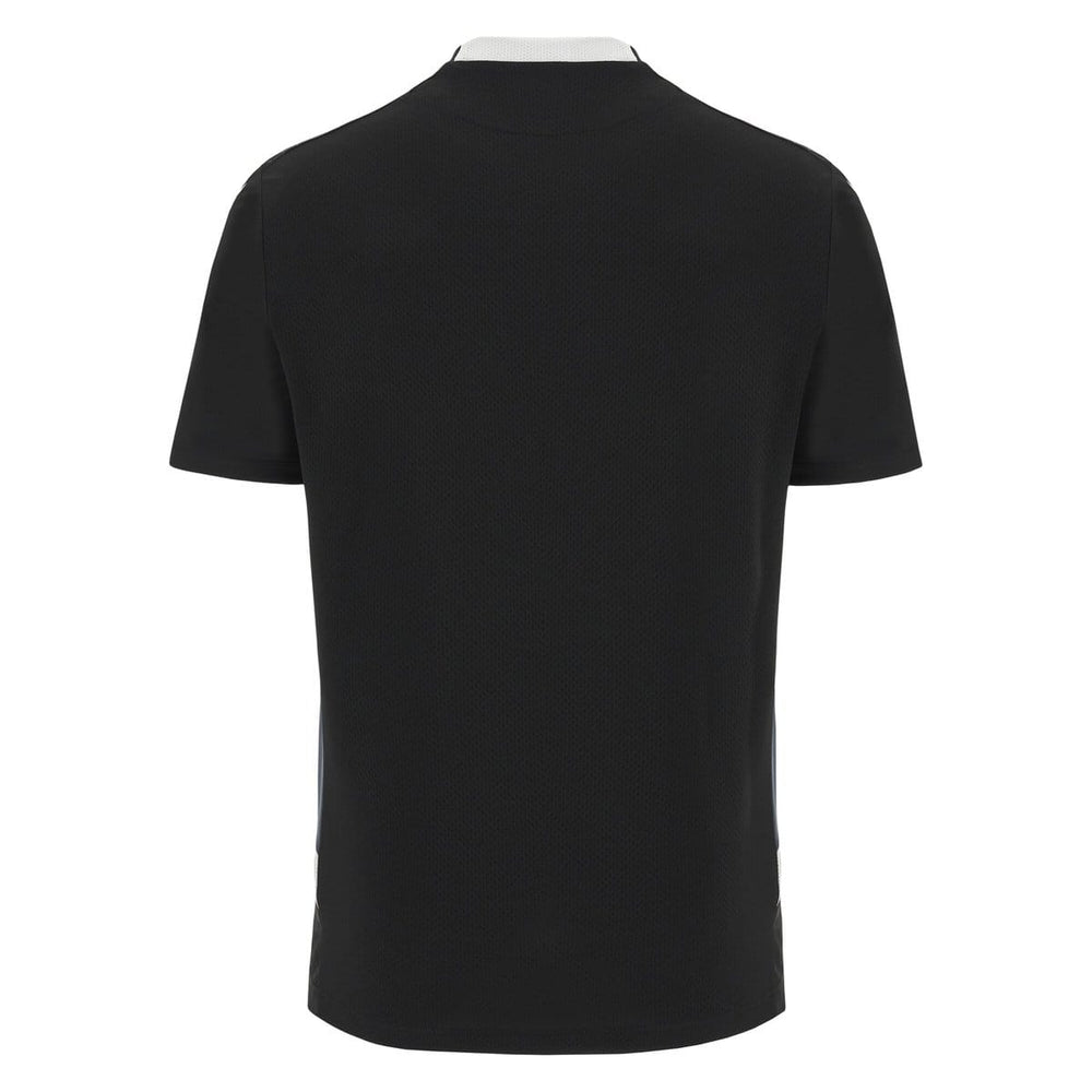 Maglia da rugby allenamento Barbarians 2023-24 nera, retro vista.