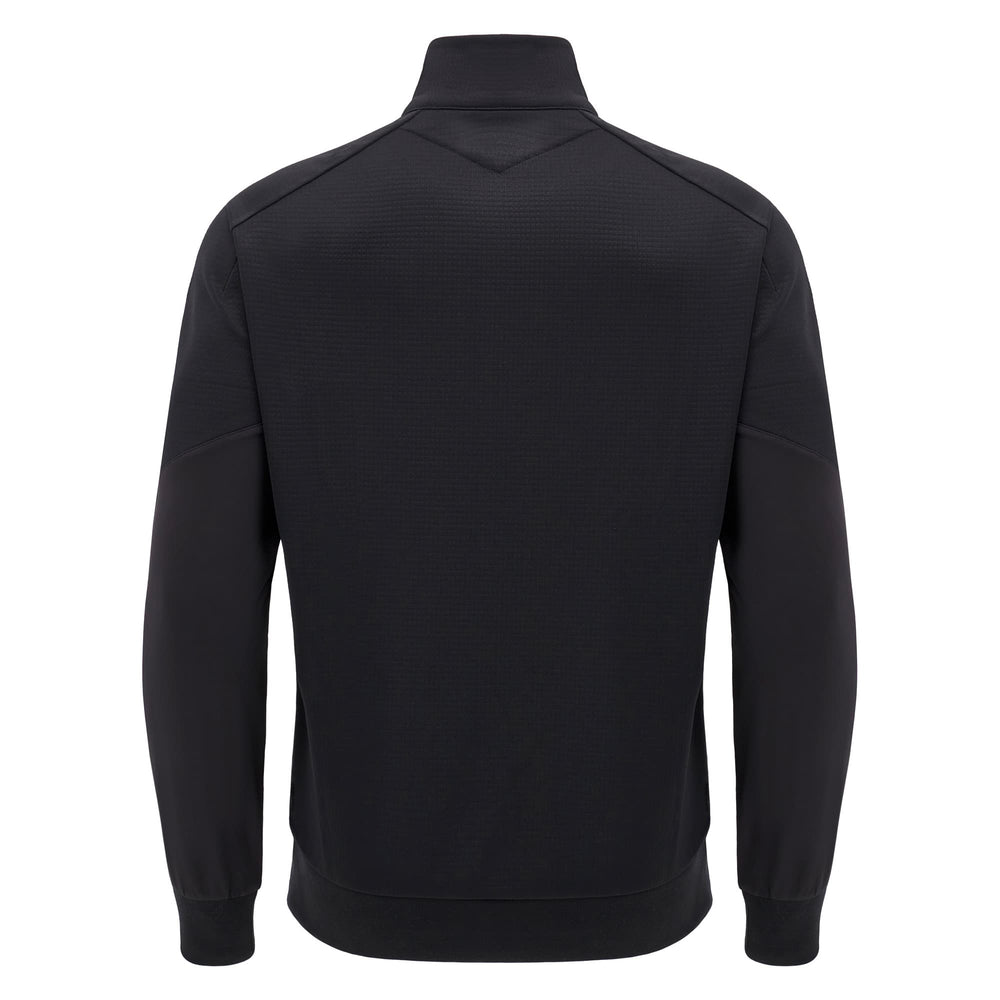 Felpa da viaggio Rugby Galles Total Black 3D, retro.