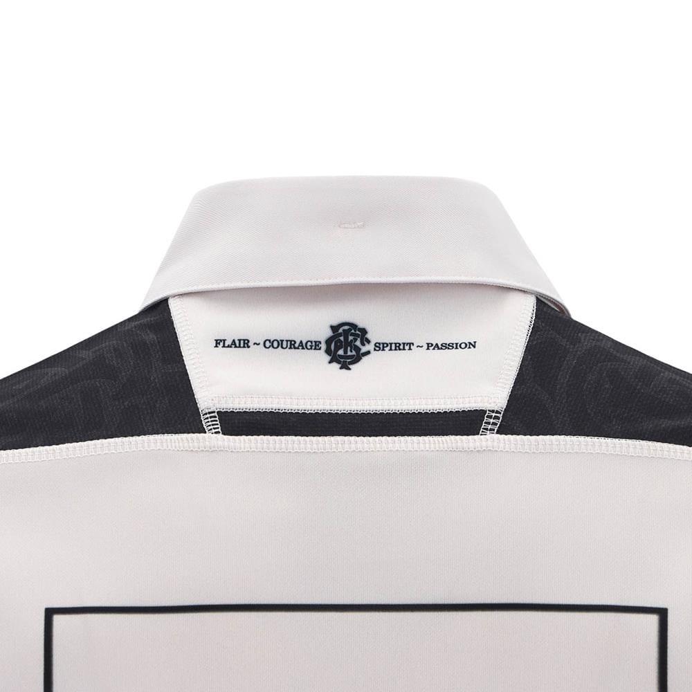 Colletto maglia rugby Barbarians home pro M24/25 ragazzo con ricamo Flair Courage Spirit Passion.