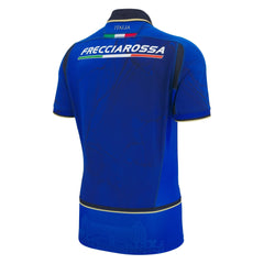 Maglia rugby Italia 2026 Home Macron blu con logo Frecciarossa