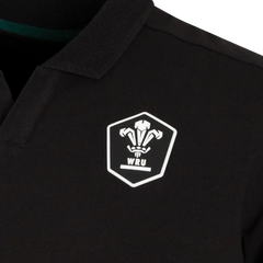 Polo rugby galles travel ufficiale 2027 nero