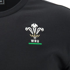 T-shirt rugby galles travel ufficiale 2027 nero