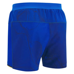 Pantaloncino da rugby Macron Italia gara home blu con dettagli grafici