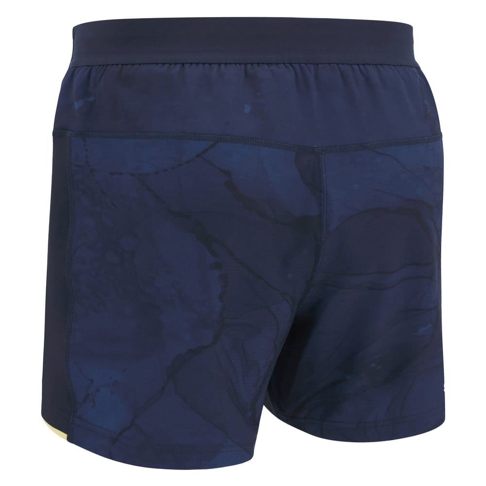 Pantaloncino rugby Italia gara away Macron blu con stampa astratta