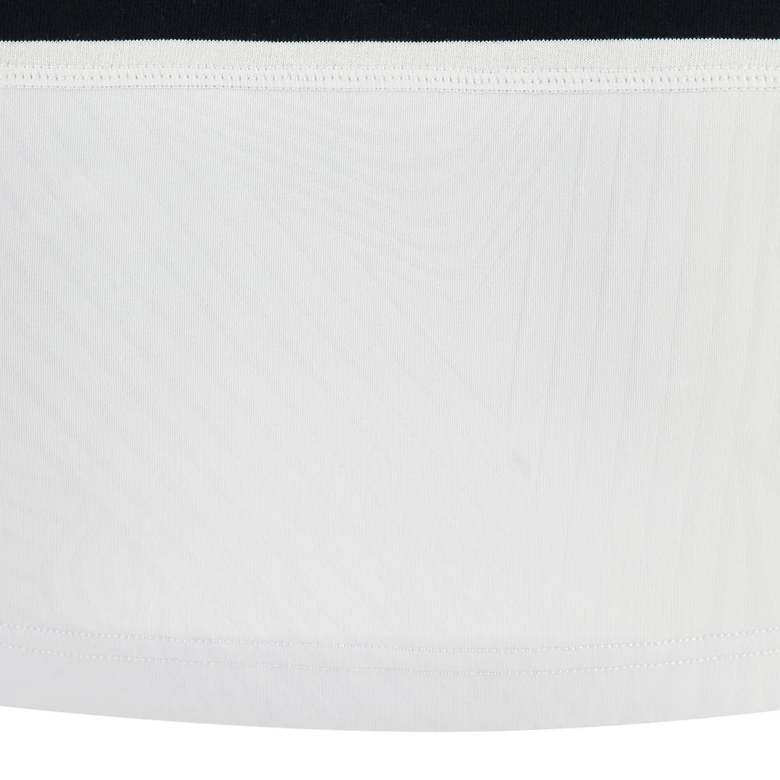 Maglia rugby Barbarians uomo, cotone bianco con dettagli neri, manica corta.