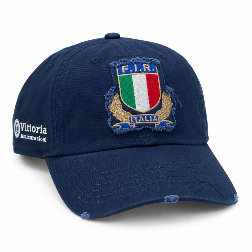Cappellino Italia Rugby Visiera Blu M26 Rusted
