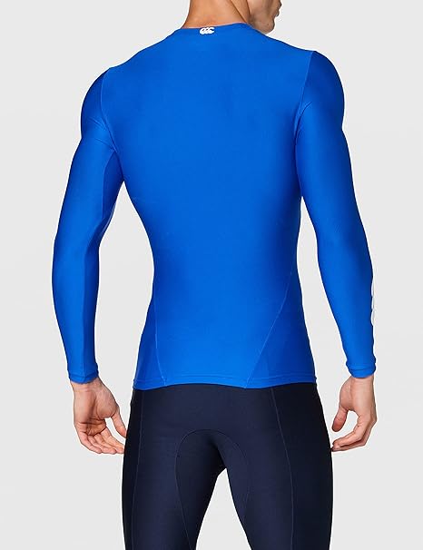 Maglia termica Canterbury a maniche lunghe, colore azzurro, da uomo.