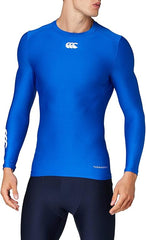 Maglia termica Canterbury azzurra uomo a maniche lunghe, con tecnologia Thermoreg.